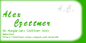 alex czettner business card